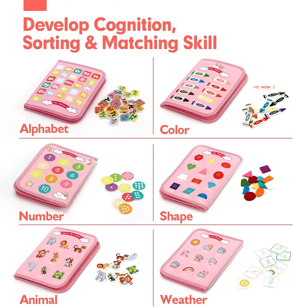 Montessori Toddler Busy Board,Autism Sensory Toys，Educational Activity Motor Skills Baby, Life Skills Learning Toys for Kids